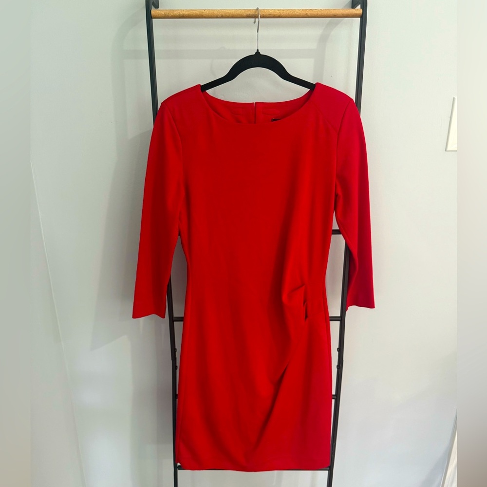 Red Christmas Dress! Accents on the waist.